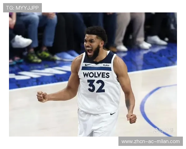唐斯顶开空间后仰命中，森林狼控制篮下优势